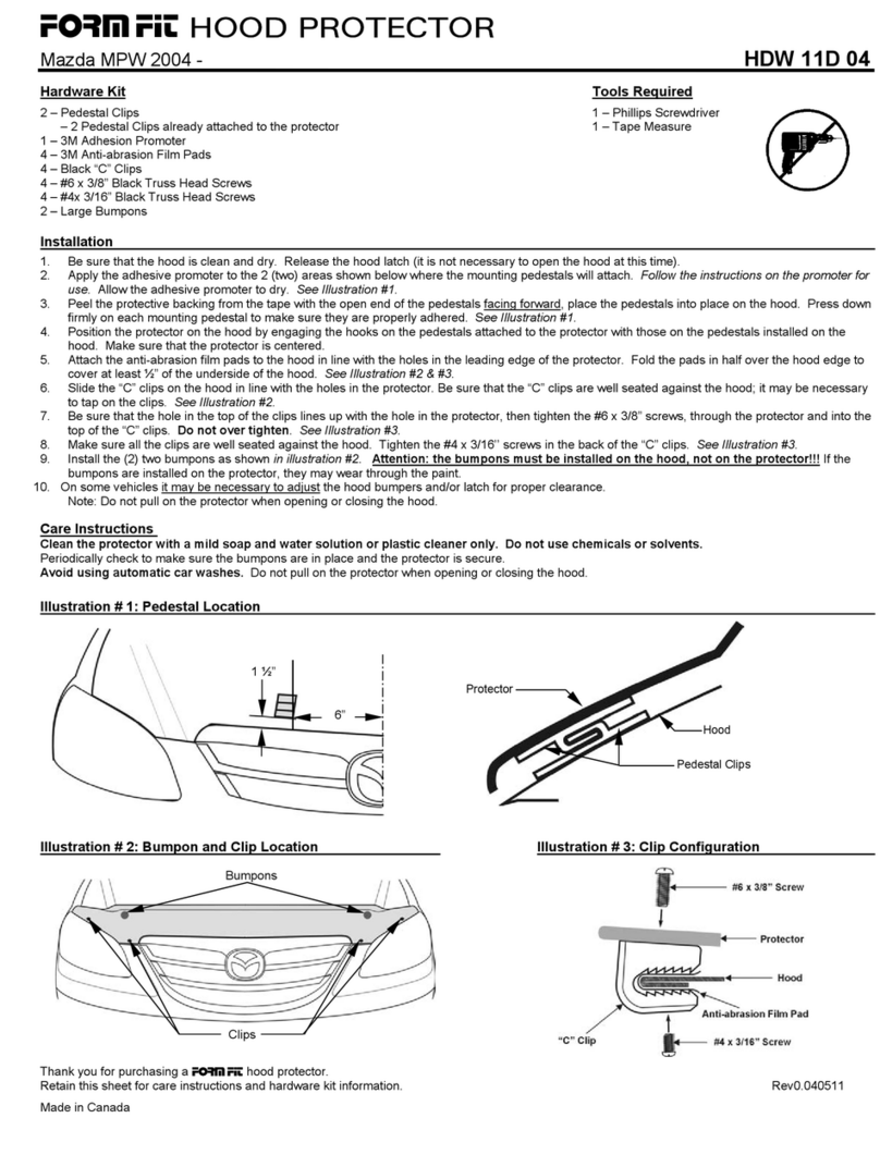 FormFit HDW 11D 04 User manual