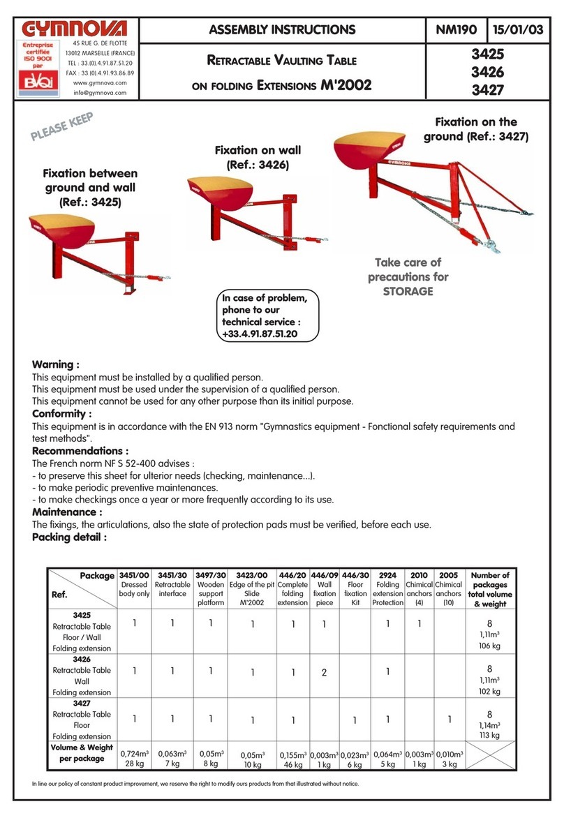 Gymnova 3425 Assembly instructions