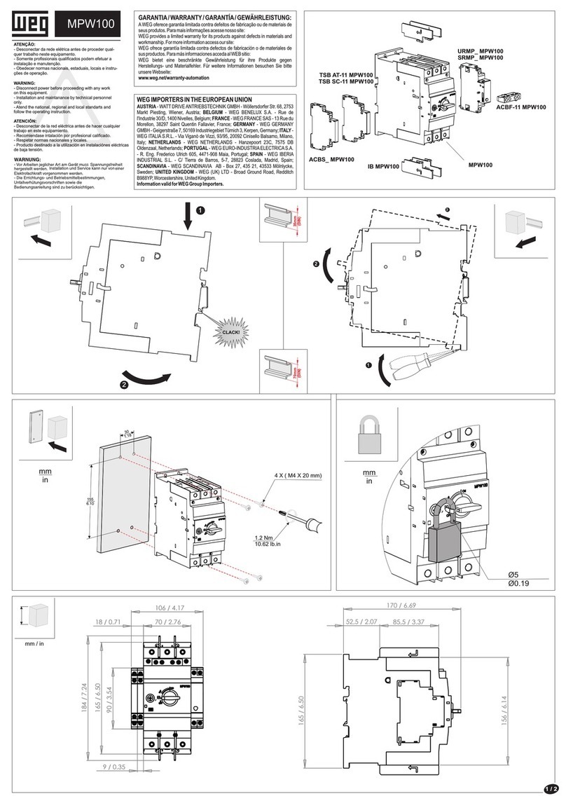WEG MPW100 manual
