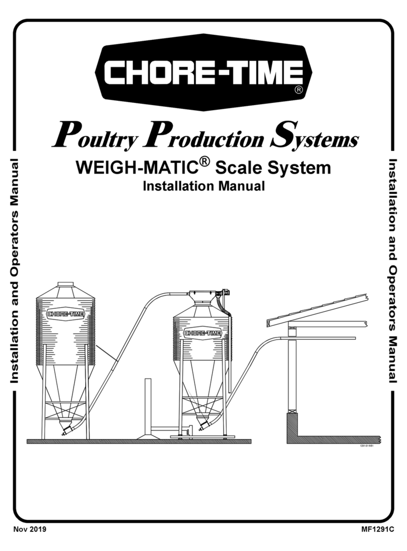 Chore-Time Poultry Production Systems WEIGH-MATIC Installation and operator's manual