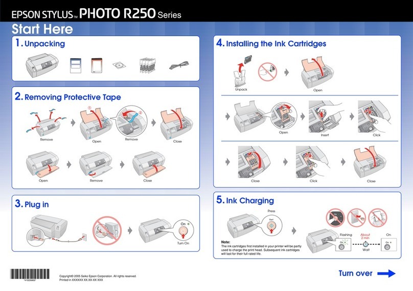 Epson STYLUS PHOTO R250 Series Instruction Manual