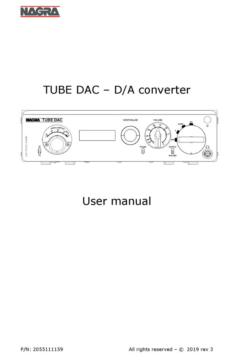 Nagra TUBE DAC user manual