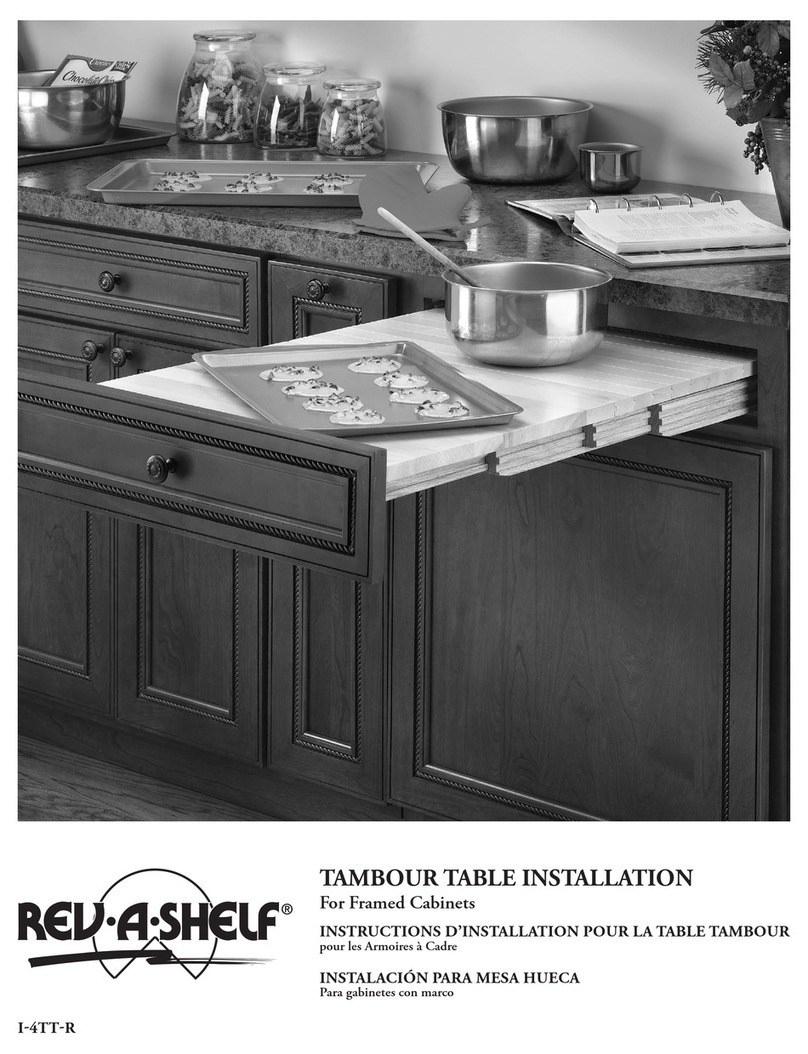 Rev-A-Shelf RS4TT-2133-1 User manual