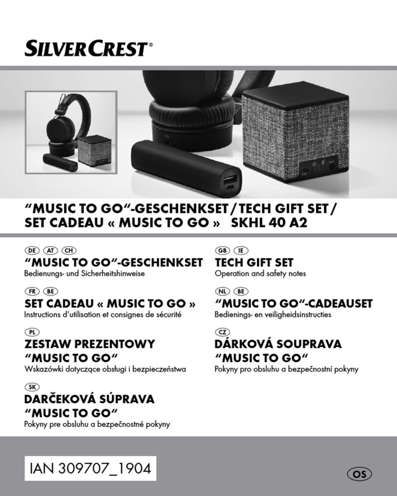 Silvercrest MUSIC TO GO SKHL 40 A2 User manual