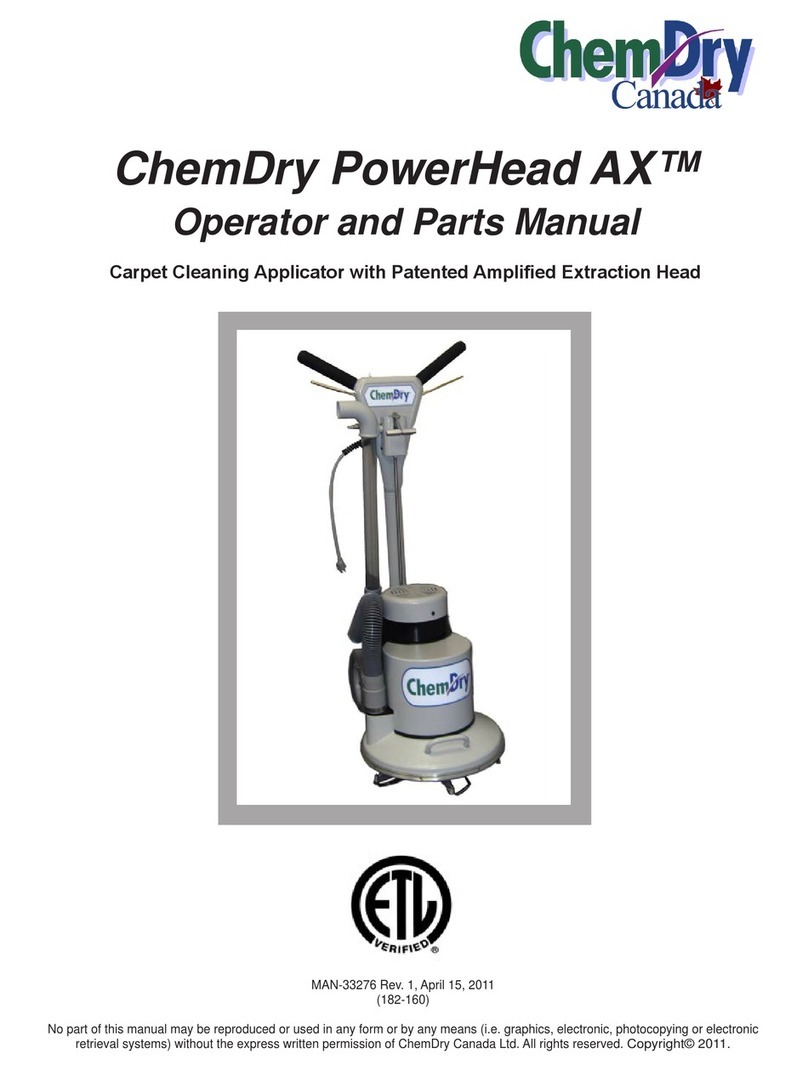 ChemDry PowerHead AX Product manual