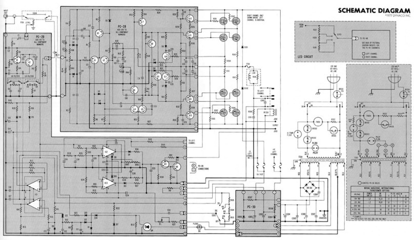 DYNACO st416 Schematic diagram