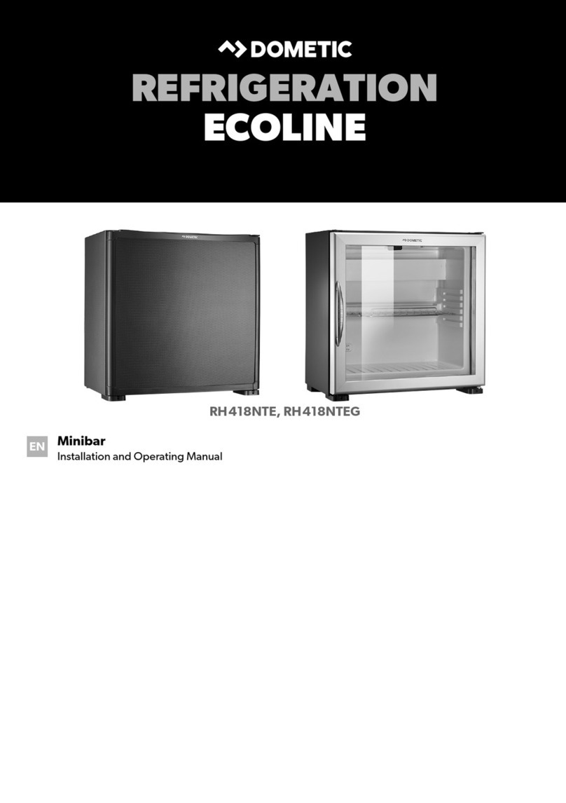 Dometic RH418NTE Installation and operating manual