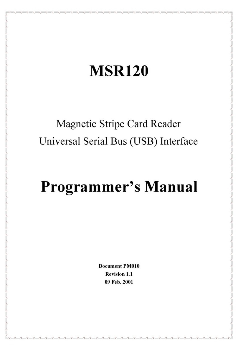 Unitech MSR 120 Series Operating and maintenance manual Unitech MSR 120 Series Operating and maintenance manual