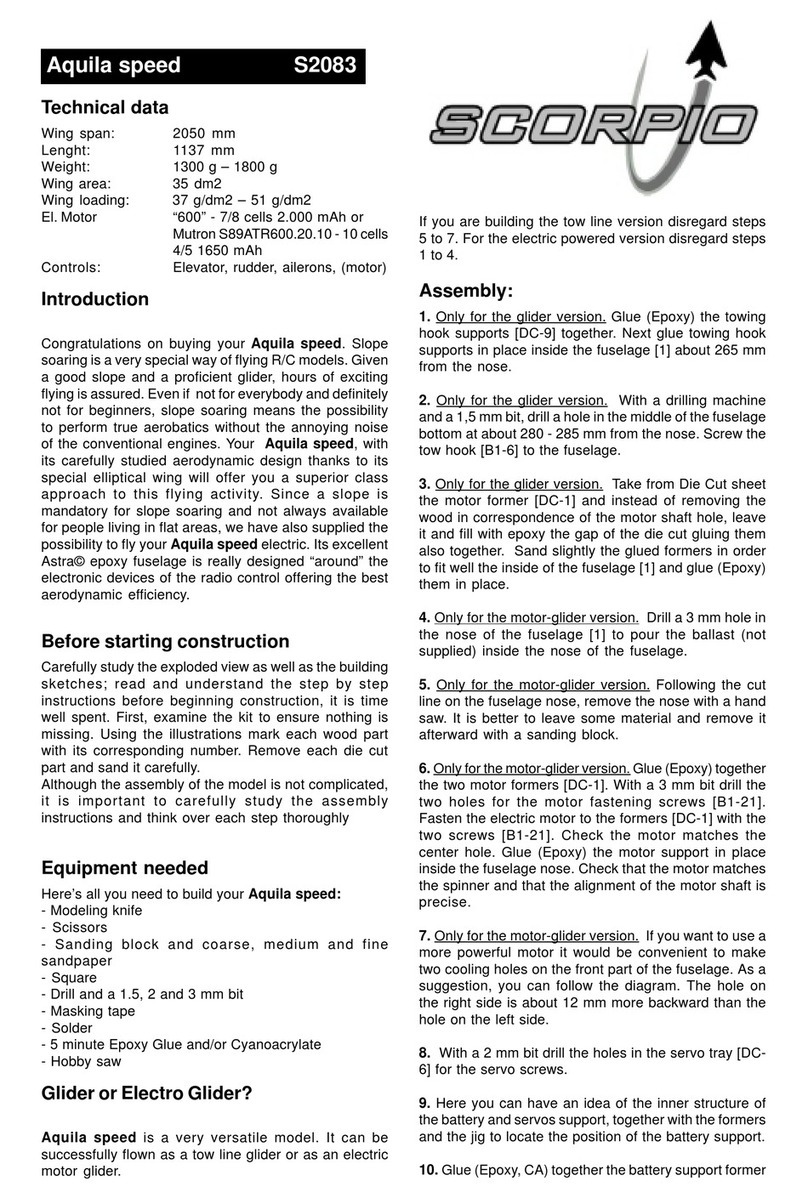 Scorpio Aquila speed S2083 manual