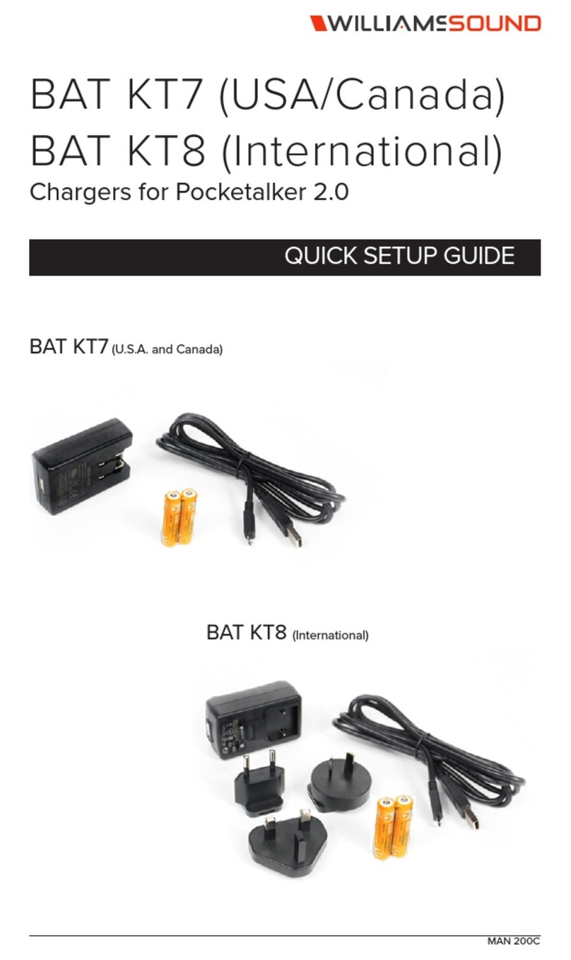 Williams Sound BAT KT7 Quick setup guide