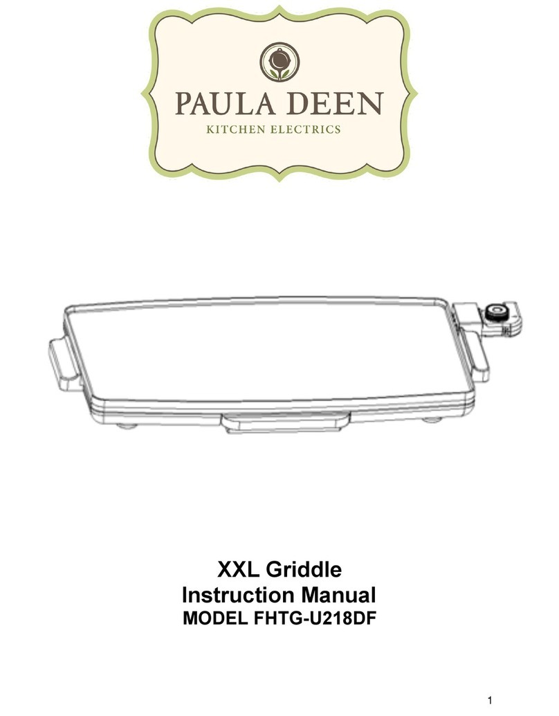 Paula Deen FHTG-U218DF instruction manual