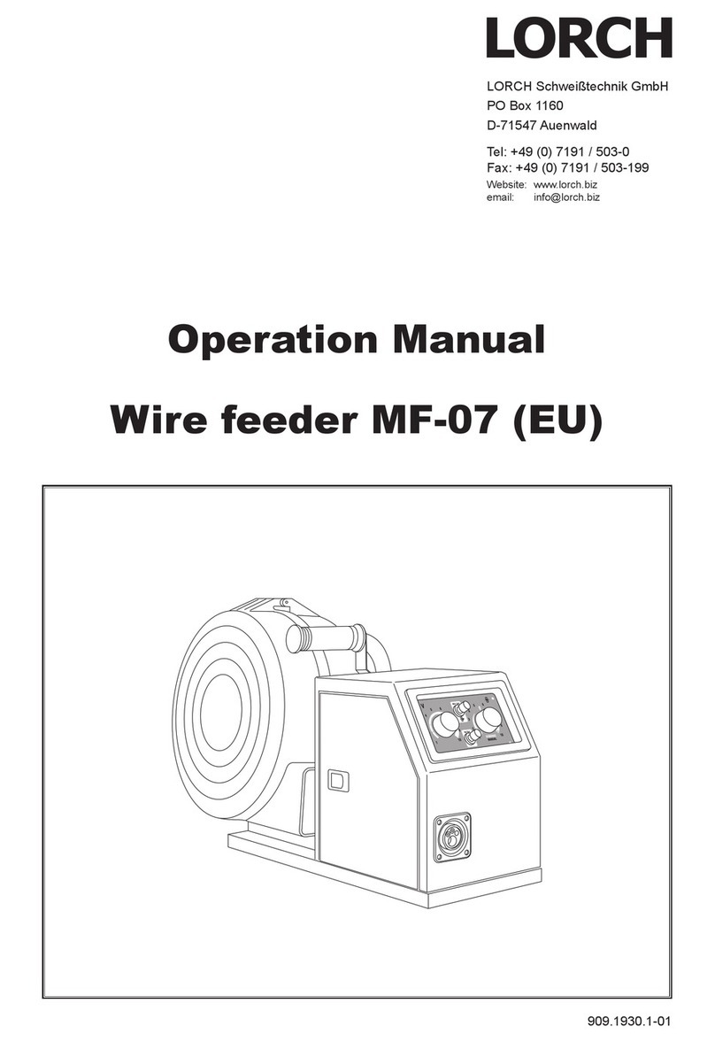 LORCH MF-07 User manual