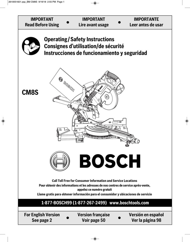 Bosch CM8S Assembly instructions