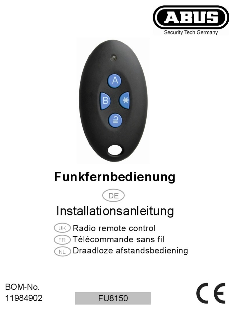 Abus FU8150 User manual Abus FU8150 User manual