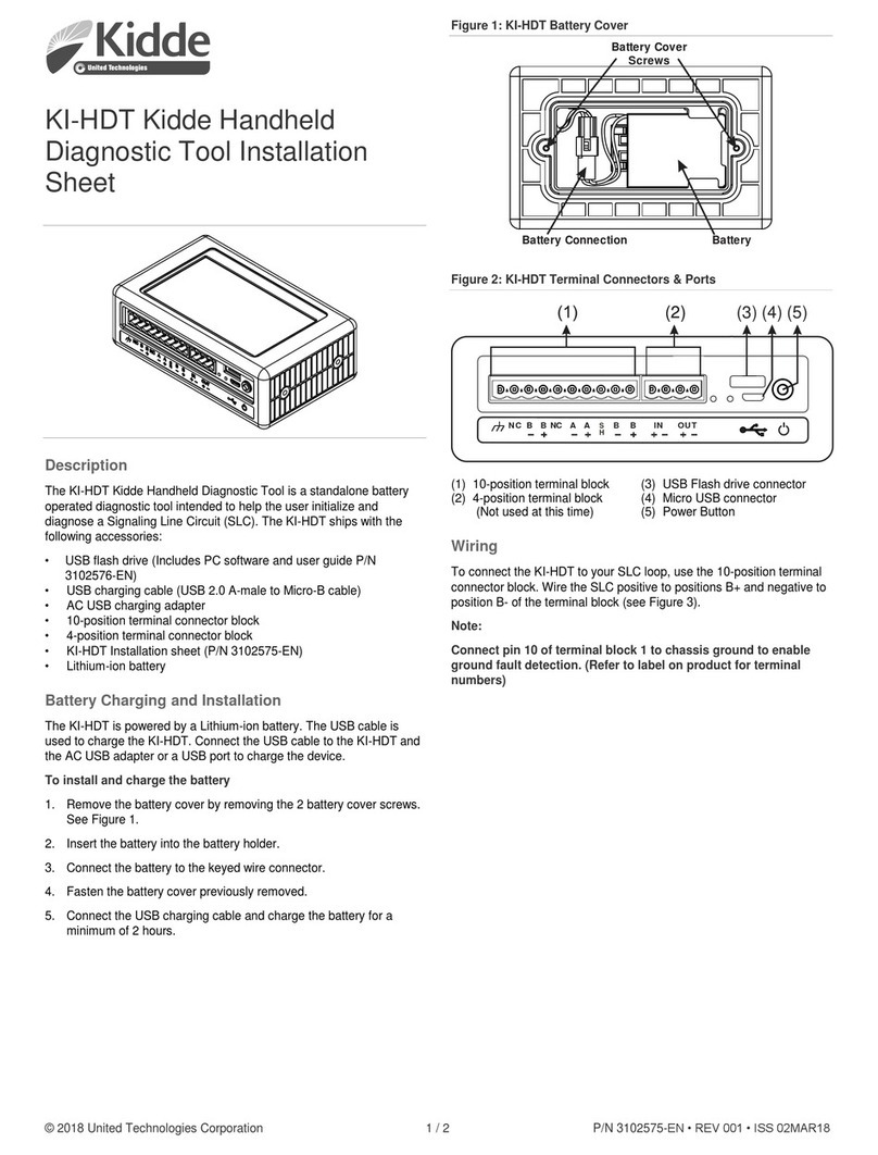 Kidde KI-HDT Installation sheet