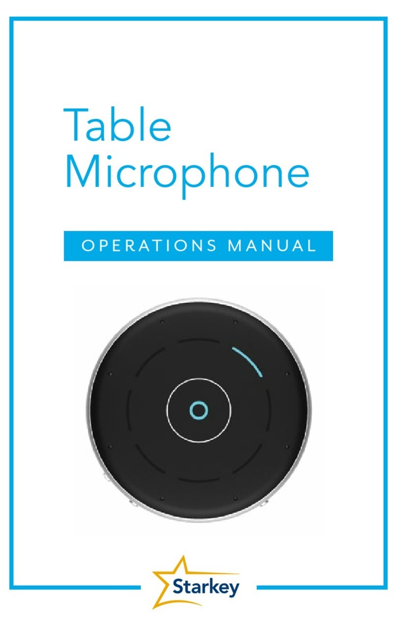 Starkey Table Microphone Operation manual