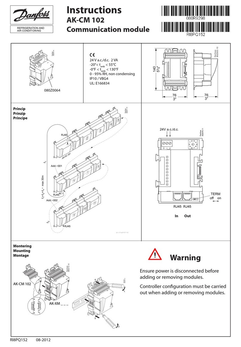 Danfoss AK-CM 102 User manual