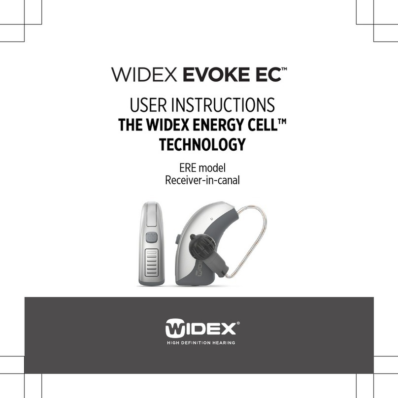 Widex Evoke EC ERE User instructions