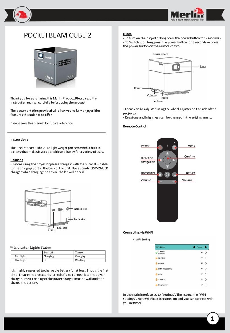 Merlin POCKETBEAM CUBE 2 manual