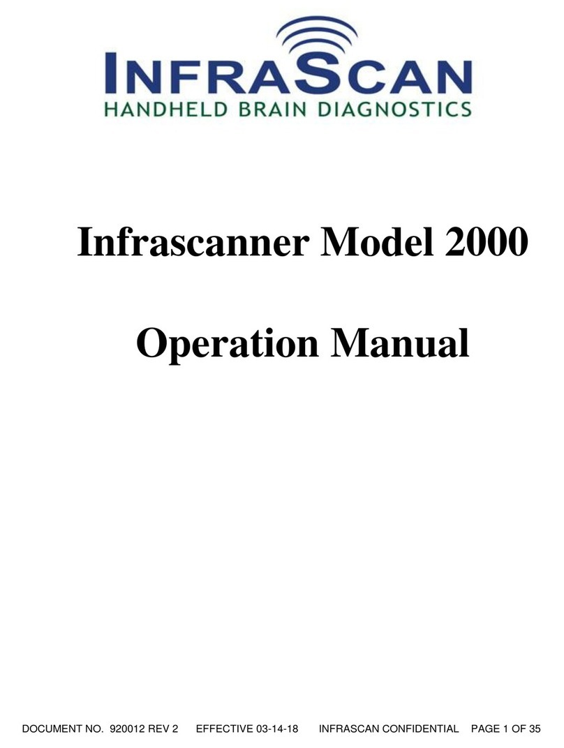 InfraScan Infrascanner 2000 Operation manual