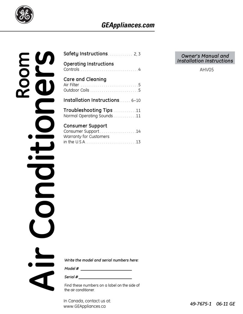 GE AVH05 Operating instructions GE AVH05 Operating instructions