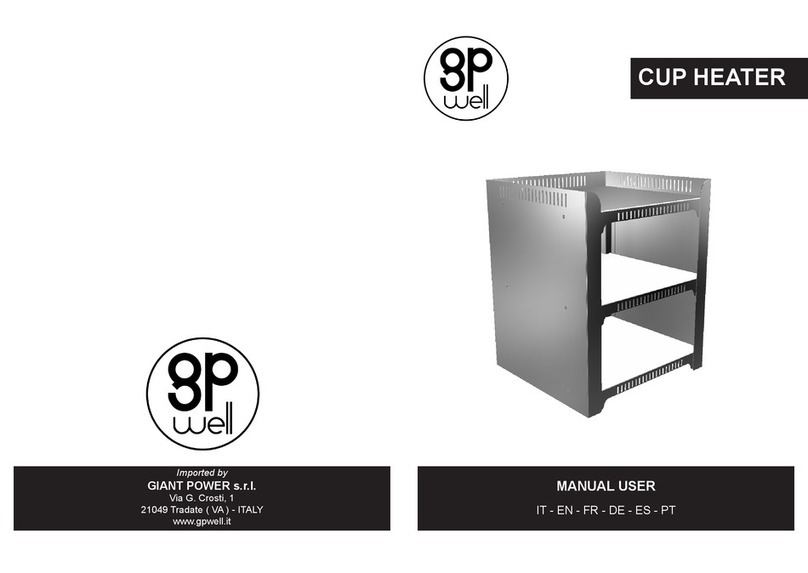 GP Well Cup Heater user manual