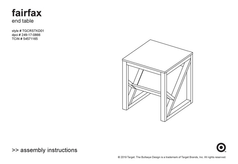 Target fairfax TGCRSTKD01 User manual