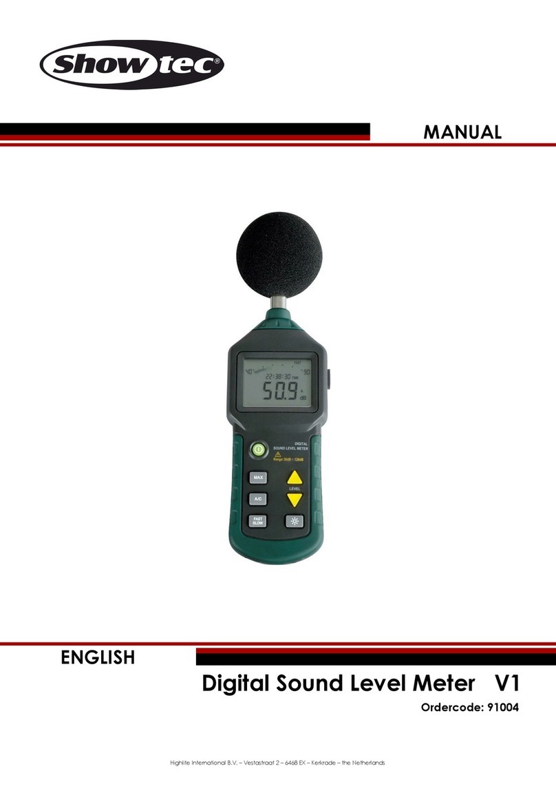 Show Tec Digital Sound Level Meter V1 manual