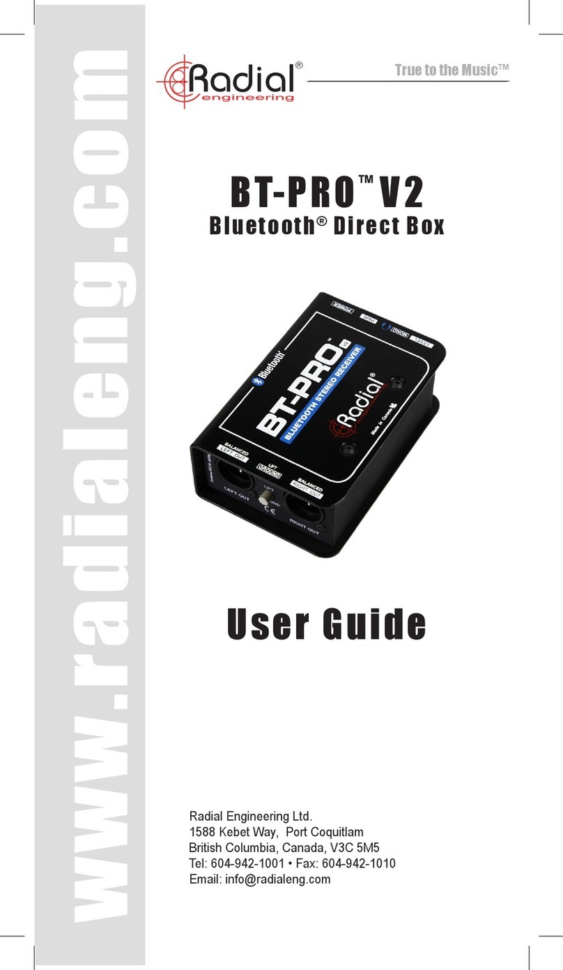 Radial Engineering BT-PRO V2 User manual