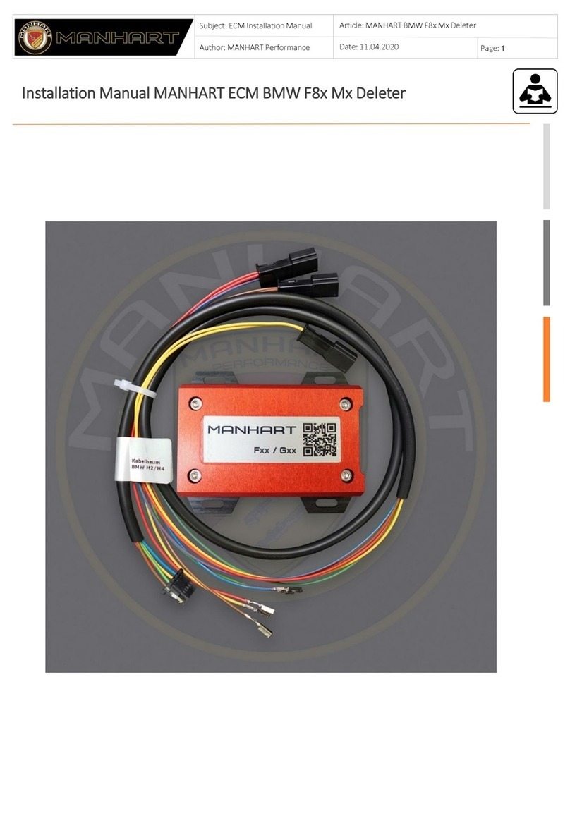 Manhart ECM F Series installation manual