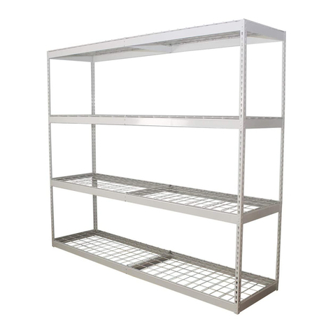 SAFERACKS Garage Shelving Series Assembly instructions SAFERACKS Garage Shelving Series Assembly instructions
