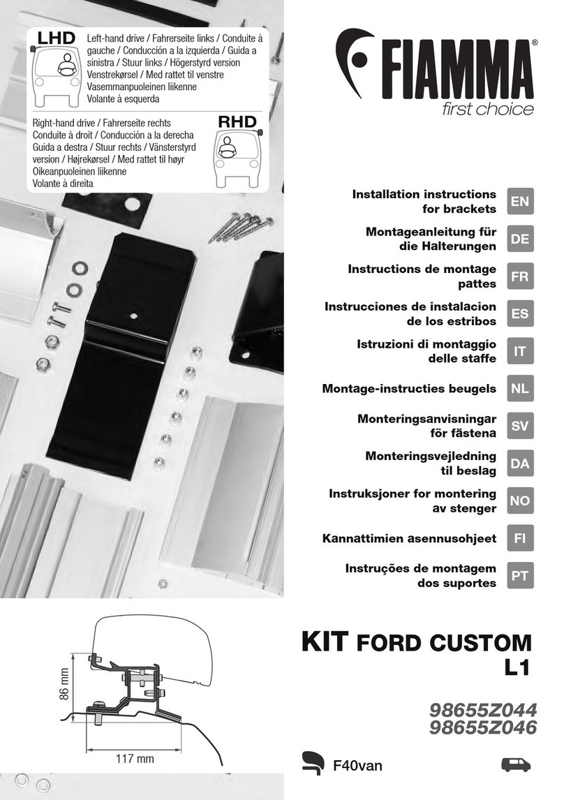 Fiamma KIT FORD CUSTOM L1 User manual