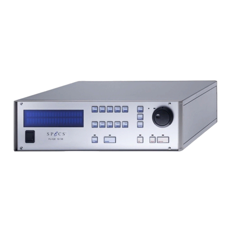 SPECS PU IQE 12/38 user manual