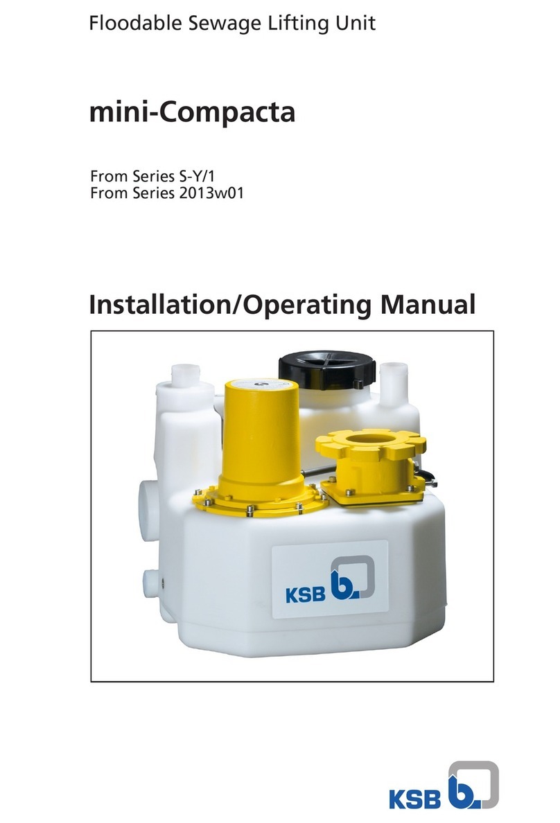 KSB mini-Compacta S-Y/1 Series Installation & operating manual