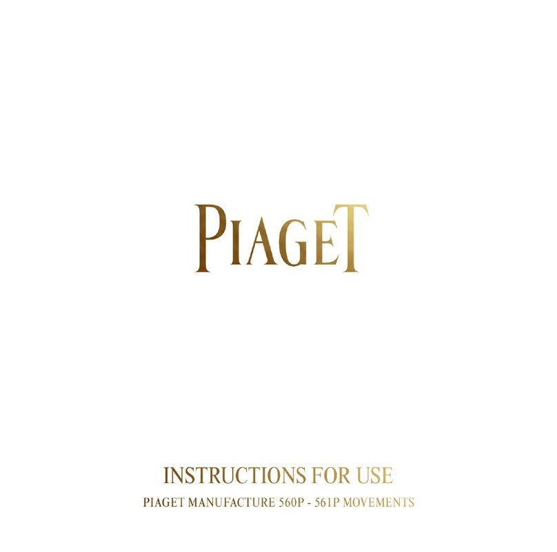 Piaget 560P User manual