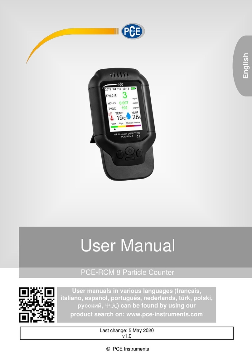 PCE Instruments PCE-RCM 8 User manual