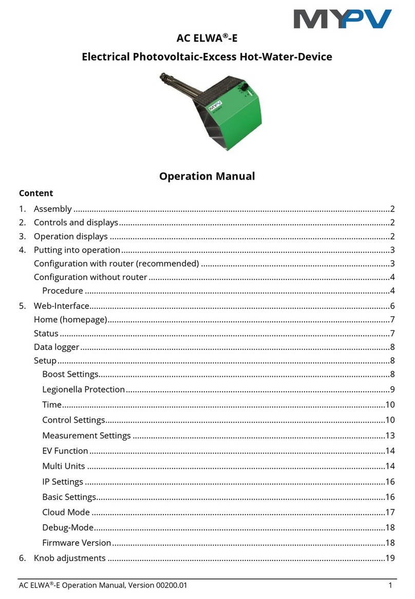 MYPV AC ELWA-E User manual