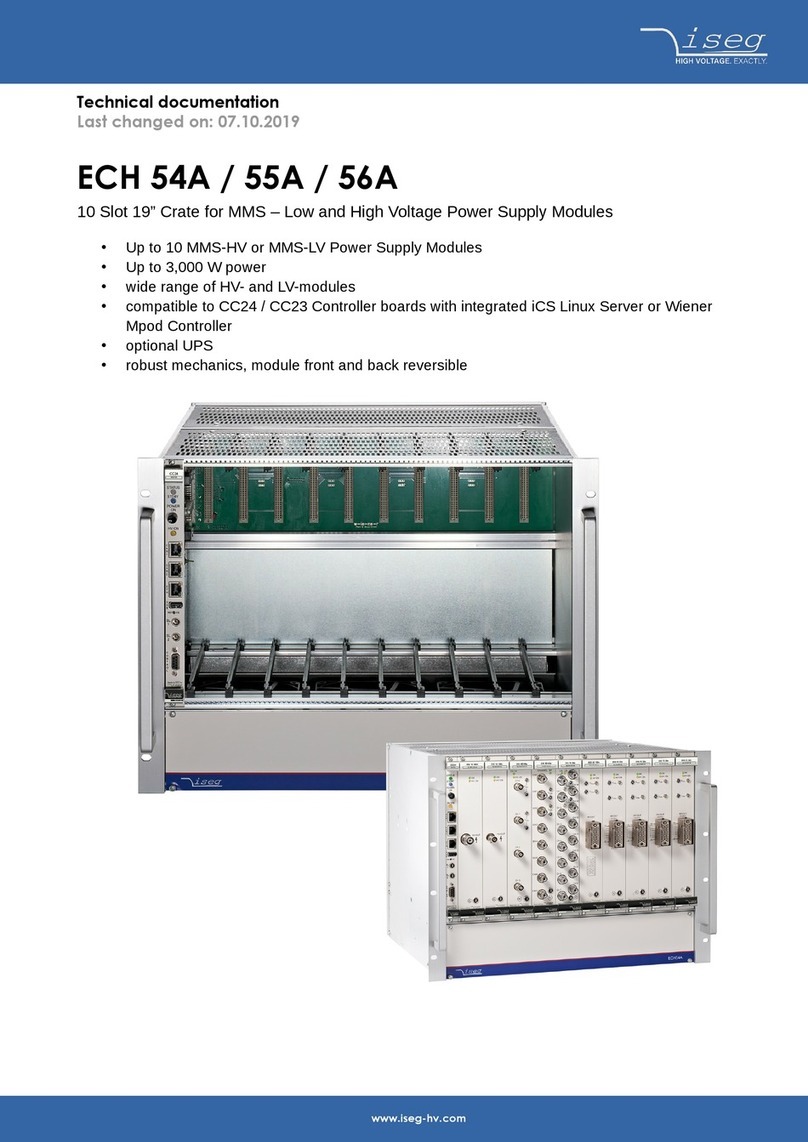 iseg ECH 54A Technical documentation