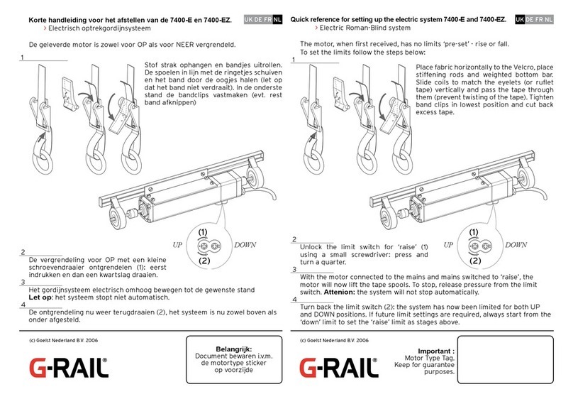 G-RAIL 7400-E User manual