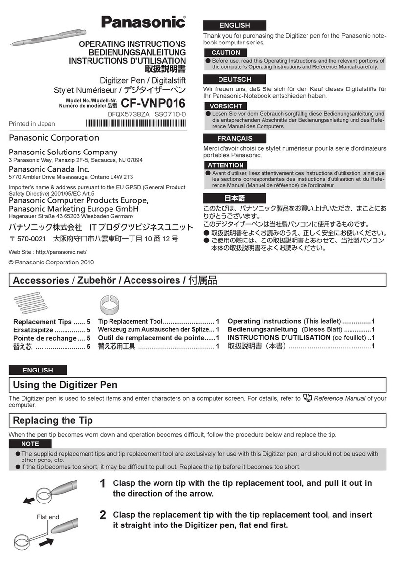 Panasonic CF-VNP016 User manual