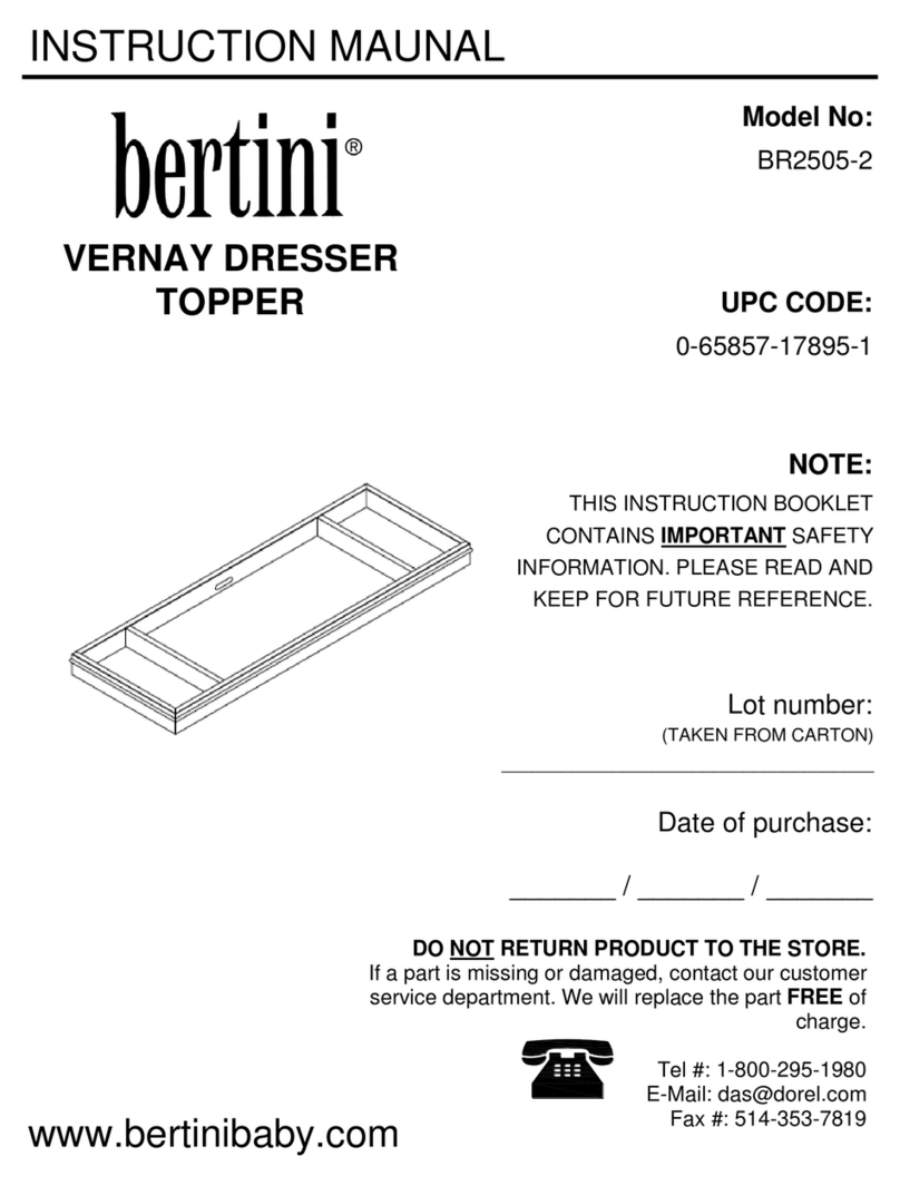 Bertini BR2505-2 User manual Bertini BR2505-2 User manual