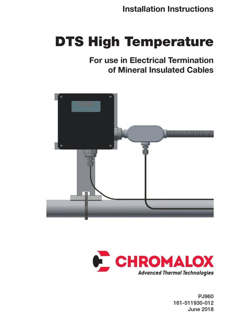 Chromalox DTS High Temperature installation instructions Chromalox DTS High Temperature installation instructions