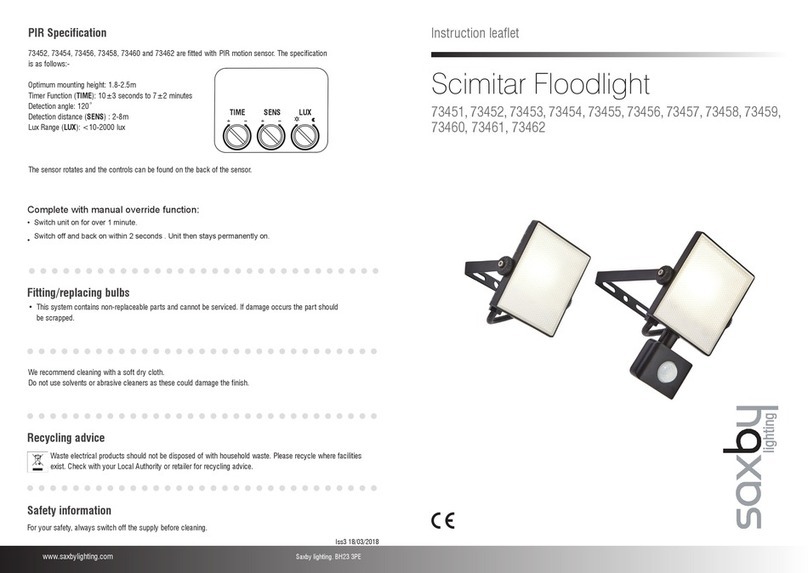 Saxby Lighting Scimitar Series Manual