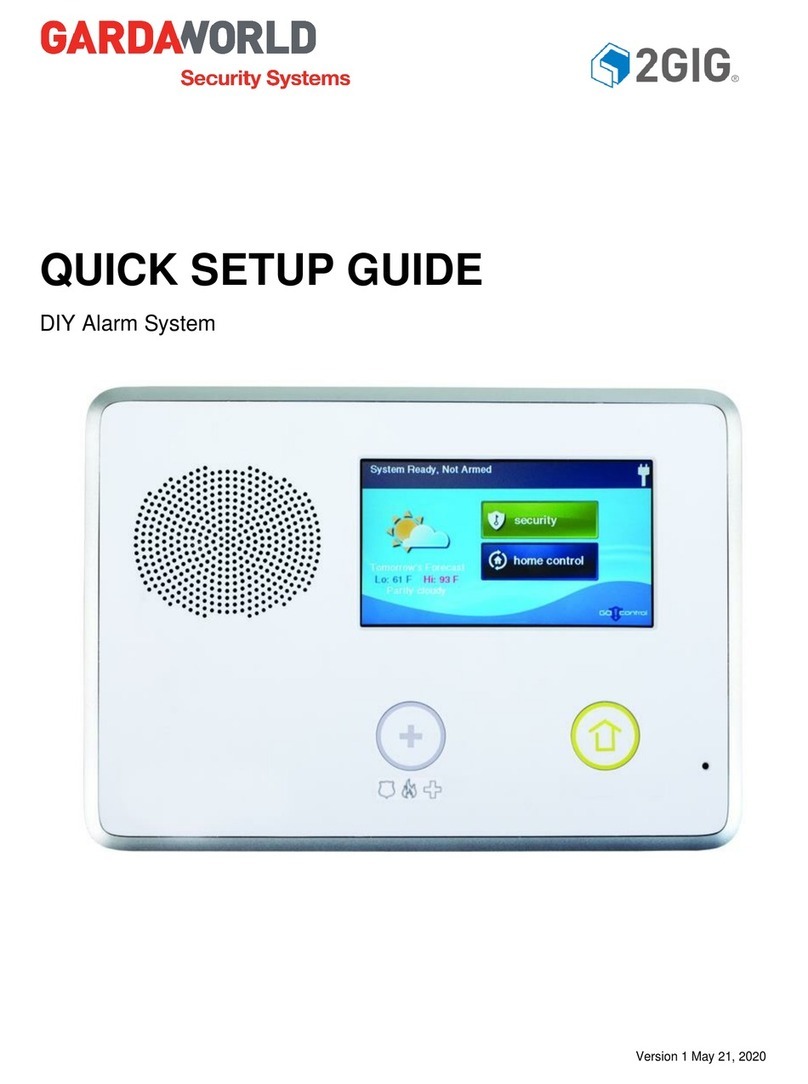GardaWorld 2GIG-CP21-345E User manual