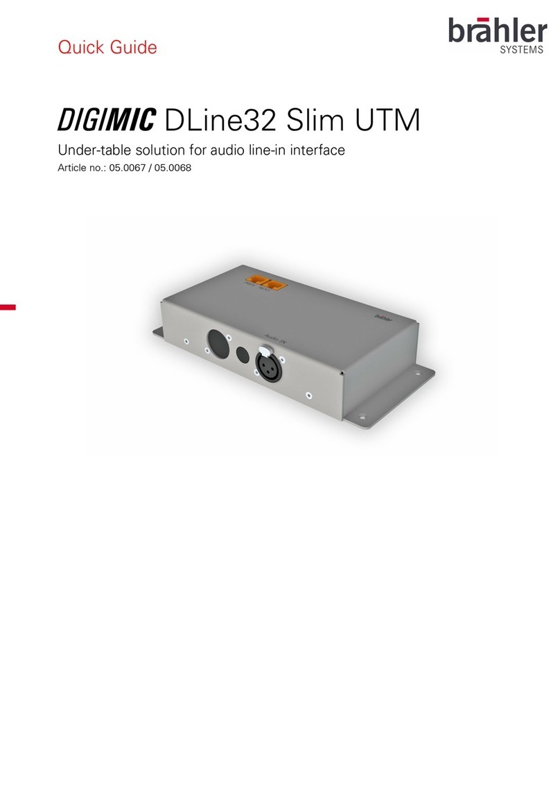 Brahler DIGIMIC DLine32 Slim UTM quick guide