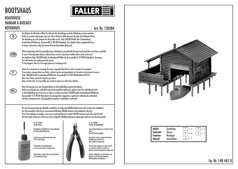 Faller 130284 User manual