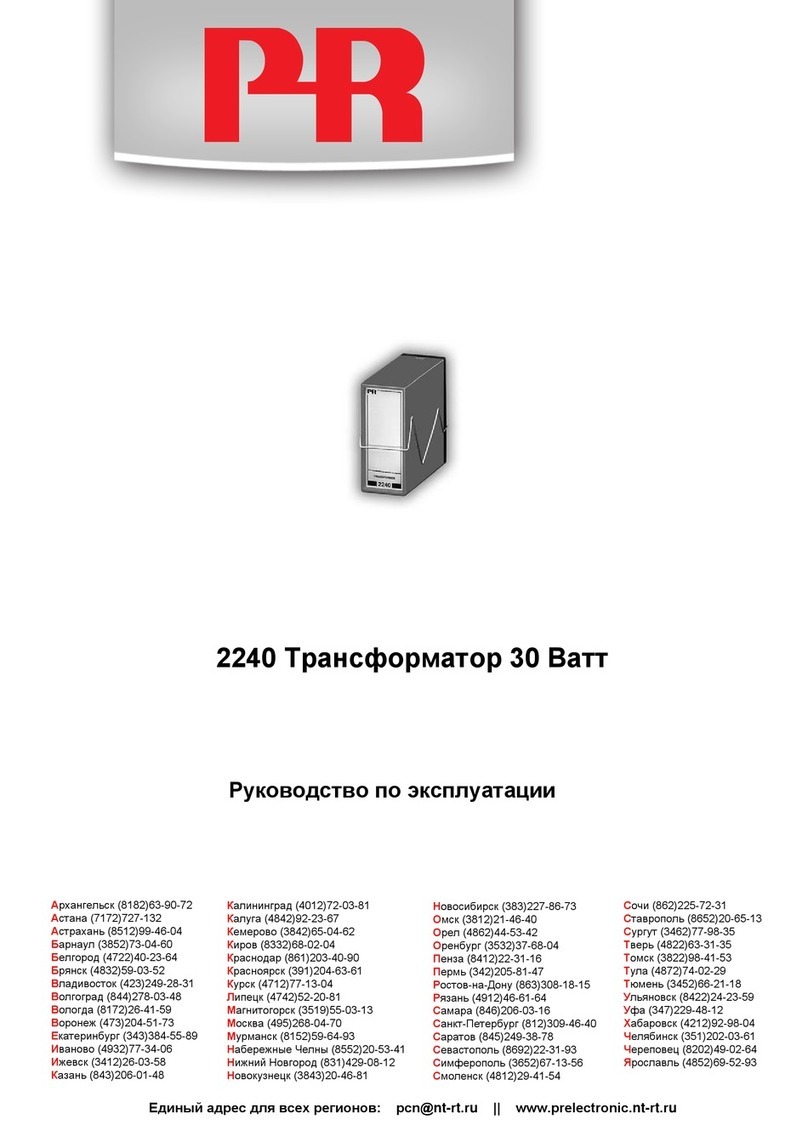 PR electronic 2240 user manual