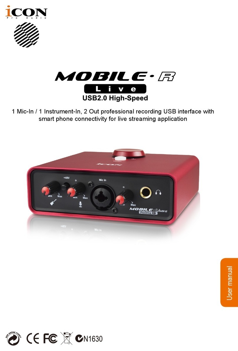 ICON Pro Audio Mobile-U Mini Live User manual