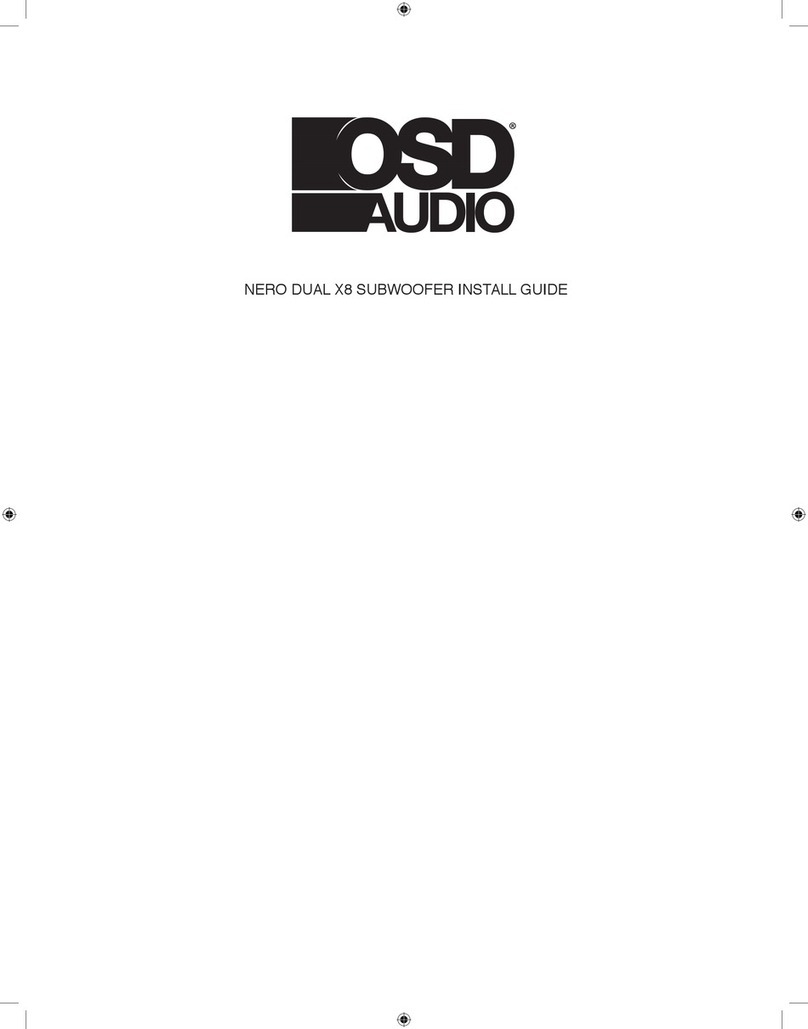 OSD Audio NERO DUAL X8 User manual OSD Audio NERO DUAL X8 User manual
