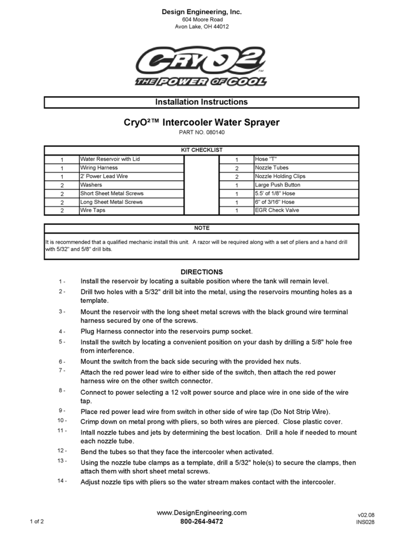 Design Engineering CryO2 installation instructions